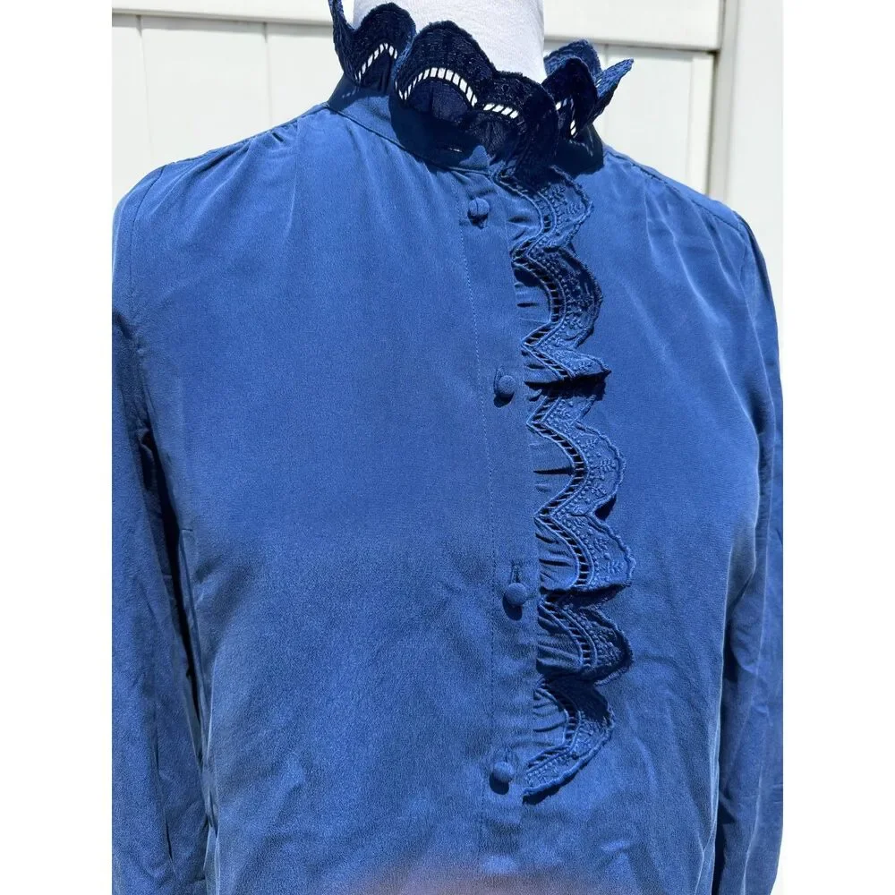 Sezane Chlo Silk Shirt - Picture 3 of 10